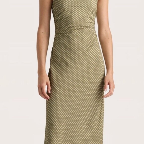 Rosas khaki dress by Faithfull the brand - Picture 3 of 12